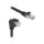 Delock GigE Kamera Kabel RJ45 Stecker 45° gedreht und 90° gewinkelt mit Schrauben zu RJ45 Stecker Cat.6 S/FTP 5 m schwarz