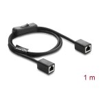 Delock RJ45 Kabel Buchse zu Buchse mit Schalter Cat.6...