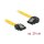 Delock SATA 6 Gb/s Kabel gerade auf links gewinkelt 20 cm gelb