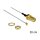 Antennenkabel SMA Buchse zum Einbau zu I-PEX Inc., MHF® II Stecker 0.81, 20 cm Gewindelänge 10 mm