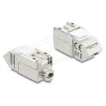 Delock Keystone Modul RJ45 Buchse zu LSA Cat.6A 45°...