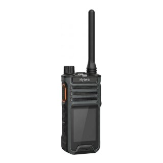 HYTERA BP515 V1 136-174 VHF IP54 mit Li-Ionen Akku 1500mAh/Desktop-Ladestation mit Netzadapter/stubby Antenne AN0160H19/Grtelclip