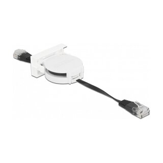 Easy 45 Modul Netzwerk Aufrollkabel RJ45 Cat.5e schwarz