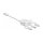 Easy 45 Modul USB 2.0 3 in 1 Aufrollkabel USB Typ-A zu USB-C™, Micro USB und Lightning weiß