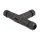 Delock Kabelverbinder T-Form für Außenbereich 3 Pin, IP68 wasserdicht, schraubbar, Kabeldurchmesser 4,5 - 7,5 mm schwarz