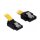 SATA 6 Gb/s Kabel gerade auf oben gewinkelt 30 cm gelb