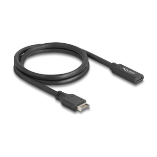 Delock USB 10 Gbps Kabel Typ-E Key A 20 Pin Stecker zu USB Type-C™ Buchse 70 cm