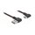 EASY-USB 2.0 Kabel Typ-A Stecker zu USB Type-C™ Stecker gewinkelt links / rechts 0,5 m schwarz