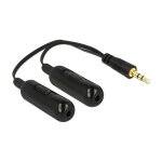 Delock Adapterkabel Audio Splitter Klinkenstecker 3,5 mm...