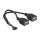 Delock Kabel USB 2.0 Pfostenbuchse 2,00 mm 10 Pin > 2 x USB 2.0 Typ-A Buchse 20 cm