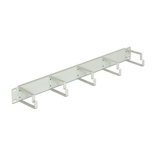 19" Kabelmanagement Panel grau