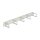 19" Kabelmanagement Panel grau
