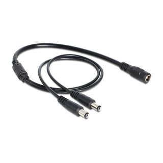 Kabel DC Verteiler 5,5 x 2,1 mm 1 x Buchse zu 2 x Stecker