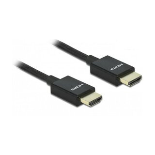 Delock Koaxiales High Speed HDMI Kabel 48 Gbps 8K 60 Hz schwarz 0.5 m