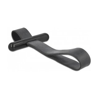 Delock Kabelbinder mit Gummischlaufe schwarz