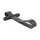 Kabelbinder mit Gummischlaufe schwarz