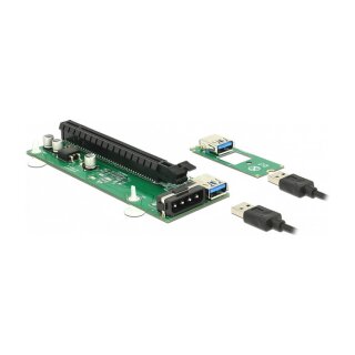 Riser Karte M.2 Key B+M > PCI Express x16 mit 30 cm USB Kabel