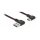 EASY-USB 2.0 Kabel Typ-A Stecker zu USB Type-C™ Stecker gewinkelt links / rechts 2 m schwarz