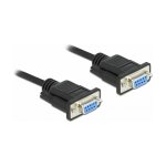 Delock RS-232 Kabel Seriell D-Sub9 Buchse zu Buchse...
