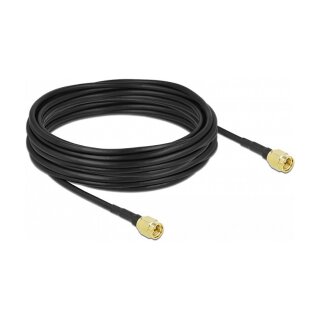 Delock Antennenkabel SMA Stecker zu SMA Stecker LMR/CFD100 10 m low loss