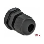 Delock Kabelverschraubung PG9 10 Stück schwarz