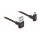 Delock EASY-USB 2.0 Kabel Typ-A Stecker zu EASY-USB Typ Micro-B Stecker gewinkelt oben / unten 0,5 m schwarz