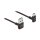 Delock EASY-USB 2.0 Kabel Typ-A Stecker zu USB Type-C™ Stecker gewinkelt oben / unten 0,5 m schwarz
