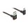 Delock EASY-USB 2.0 Kabel Typ-A Stecker zu USB Type-C™ Stecker gewinkelt oben / unten 1 m schwarz