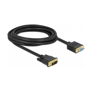 Delock Kabel DVI 12+5 Stecker zu VGA Buchse 3 m