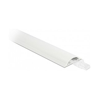 Delock Kabelkanal selbstklebend 70 x 20 mm - Länge 1 m weiß