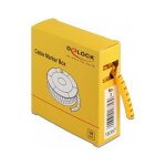 Delock Kabelmarker Box, Nr: 3, gelb, 500 Stück
