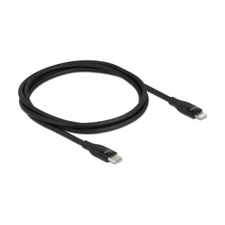 Delock Daten- und Ladekabel USB Type-C™ zu Lightning™ für iPhone™, iPad™ und iPod™ schwarz 1 m MFi