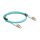 Delock LWL Kabel mit Metallarmierung LC Duplex zu LC Duplex Multimode OM3 2 m