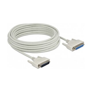 Delock Serielles Kabel D-Sub 25 Stecker zu Buchse 10 m