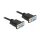 Delock RS-232 Kabel Seriell D-Sub 9 Buchse zu Buchse Nullmodem mit schmalem Steckergehäuse - CTS / RTS auto control - 2 m