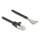 Delock Kabel RJ50 Stecker zu offenen Kabelenden S/FTP 0,5 m schwarz