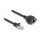 Delock RJ50 Verlängerungskabel Stecker zu Buchse S/FTP 0,5 m schwarz