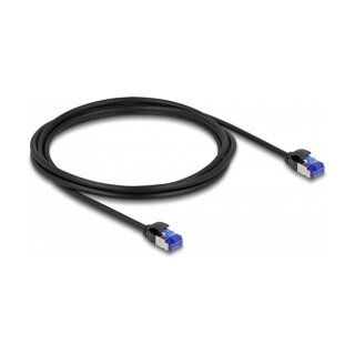 Delock RJ45 Netzwerkkabel Cat.6A S/FTP Slim 2 m schwarz