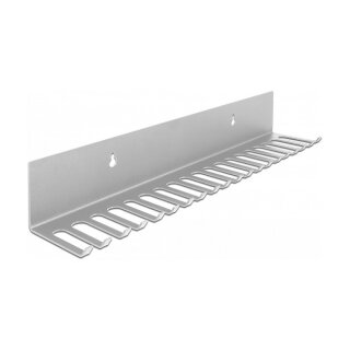 Delock Kabelhalterung 318 x 65 mm zur Wandmontage grau