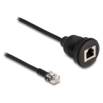 Delock Kabel RJ12 Stecker zu RJ12 Buchse zum Einbau 30 cm...