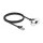 Netzwerk Verlängerungskabel für Easy 45 Modul S/FTP RJ45 Stecker zu RJ45 Buchse Cat.6A 1 m schwarz / weiß
