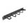 19" Kabelmanagement Rangierpanel mit 5 Metall Bügeln (2 x horizontal, 3 x vertikal) 1 HE schwarz