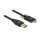 Delock USB 10 Gbps Kabel Typ-A Stecker zu USB Type-C™ Stecker mit Schrauben seitlich 1,5 m