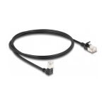 Delock RJ45 Netzwerkkabel Cat.6A S/FTP Slim 90° unten...