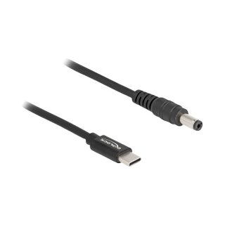 Delock Notebook Ladekabel USB Type-C™ Stecker zu 5,5 x 2,1 mm Stecker