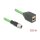 Delock M12 Kabel X-kodiert 8 Pin Stecker zu RJ45 Buchse PUR (TPU) 0,5 m