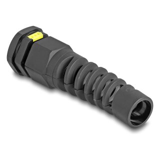 Delock Kabelverschraubung M20 mit Belüftung und Zugentlastung IP68 staub- und wasserdicht schwarz 2 Stück