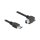 Delock USB 5 Gbps Kabel USB Typ-A Stecker gerade zu USB Typ-B Stecker mit Schraube 90° nach rechts gewinkelt 1 m schwarz