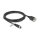 Delock M12 Kabel D-kodiert 4 Pin Buchse zu RJ45 Buchse zum Einbau Cat.5e FTP 3 m schwarz