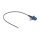Antennenkabel FAKRA C Stecker zu MHF® I Stecker 1,13 - 20 cm 1 vorgestanztes Loch